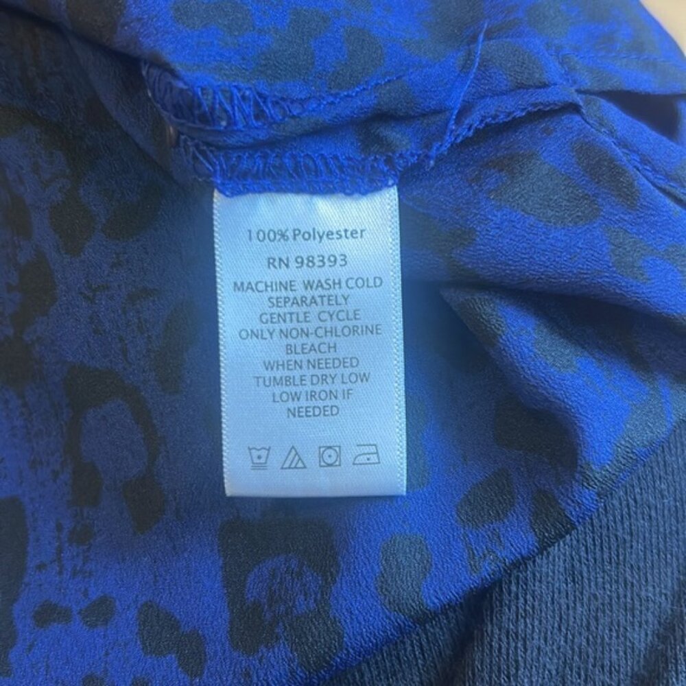DASH Blue Patterned Blouse - Picture 3 of 3